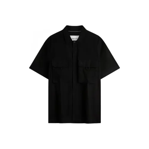 CALVIN KLEIN Рубашка Мужская Космический Черный