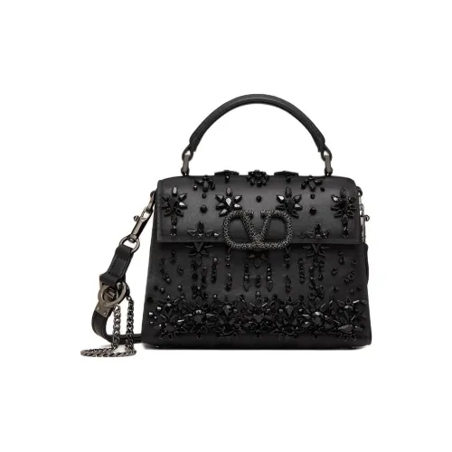 Valentino VSLING Телячья кожа Сумка через плечо Сумка Мини Женская Черная