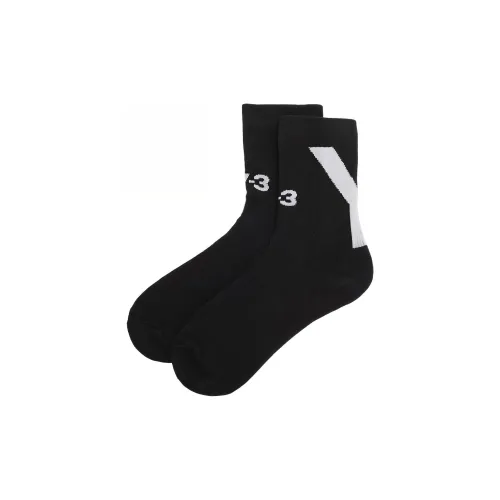 Y 3 Черные Унисекс MID Носки до икры