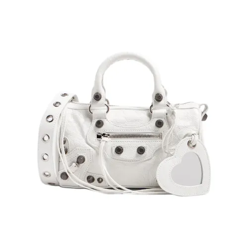 Balenciaga Le Cagole Кожа Одно плечо Сумка Мини Женская Белая