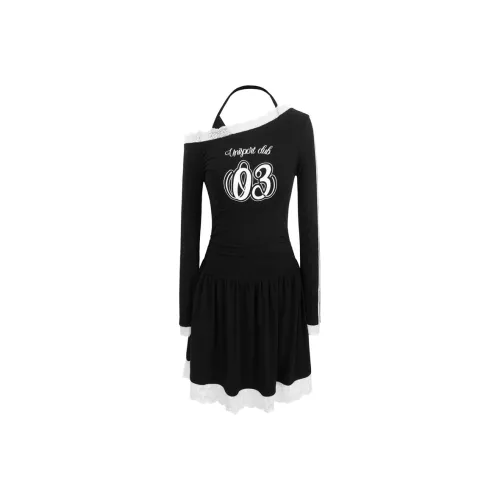 Unifreeplus+ Длинное платье с длинными рукавами женское