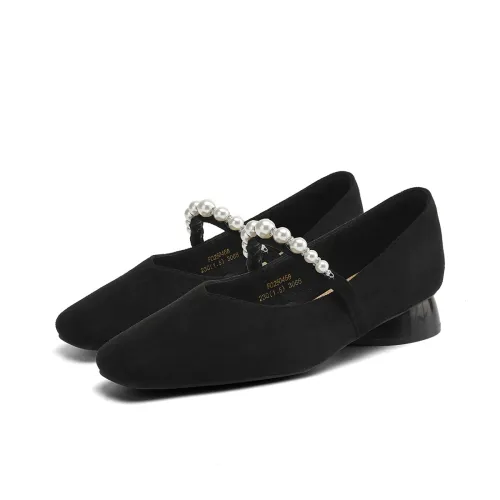 FOXER Mary Jane Shoes Black Women's