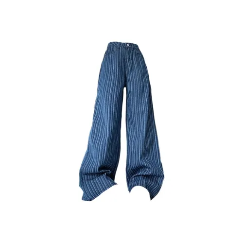 TIBINB Синий Женские Повседневные Брюки