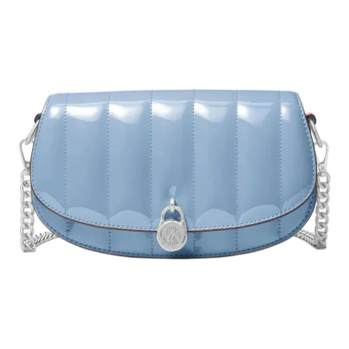 MICHAEL KORS Mila Artificial Leather Crossbody Bag Small Women's Blue MICHAEL KORS Mila Искусственная кожа Сумка через плечо Маленькая Женская Синяя