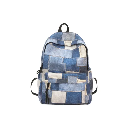 YAKEDA YAY Denim Backpack Unisex Multicolor YAKEDA YAY Деним Рюкзак Унисекс Многоцветный