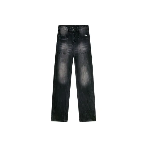 SCHEPPERHEYN Черные с увеличенной длиной унисекс джинсы