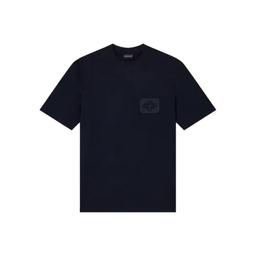 EMPORIO ARMANI Морской Синий Мужская T-Рубашка