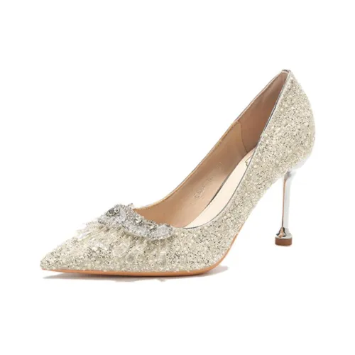 Lanza Высокие каблуки Женские Серебряные