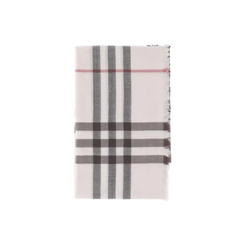 Burberry Шерстяные вязаные шарфы Женские Белые