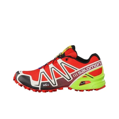SALOMON Speedcross 3 Устойчивые к истиранию Низкие Беговые кроссовки Мужские Красные