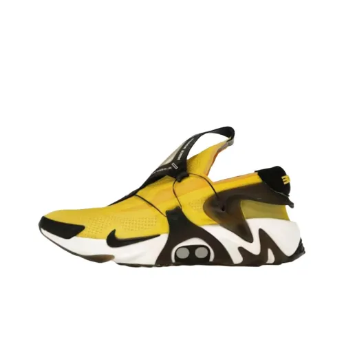 Nike Adapt Huarache Устойчивые к истиранию Низкие Беговые кроссовки Унисекс Желтые