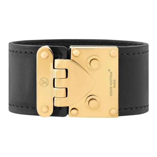 LOUIS VUITTON Браслеты из коровьей кожи женские черные