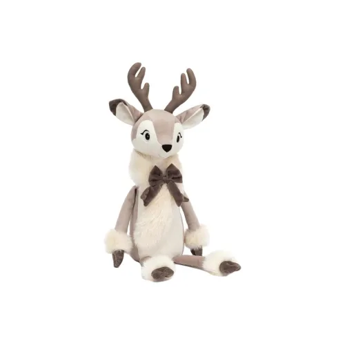 JELLYCAT Farm Animal Collection Joey Reindeer Плюшевая кукла 55 см Высота сидения 36 см Высота в сидячем положении