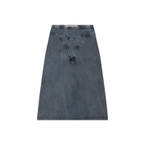 DIESEL Деним Длинная Юбка Женская