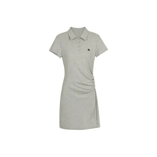 Mu Qingqing Короткий рукав Платье Женское