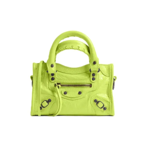 Balenciaga Le City Lambskin One Shoulder Bag Женская Green