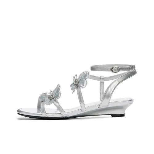 JOSINY One Ремень Сандалии Женские Серебряные