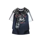 Темно-синий и серый