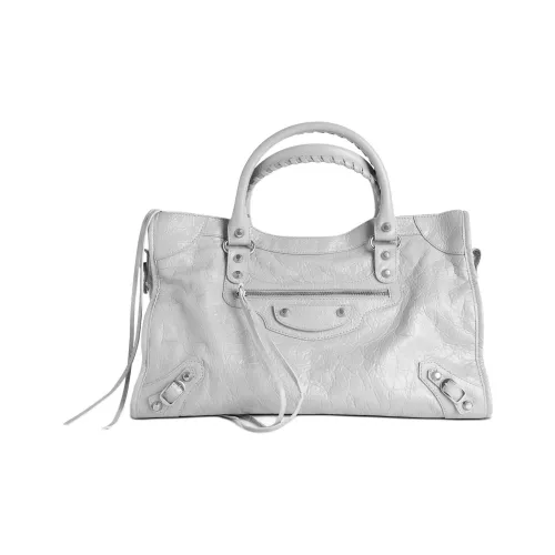 Balenciaga Le City Овечья кожа Сумка через плечо Сумка среднего размера Женская Светло-серый