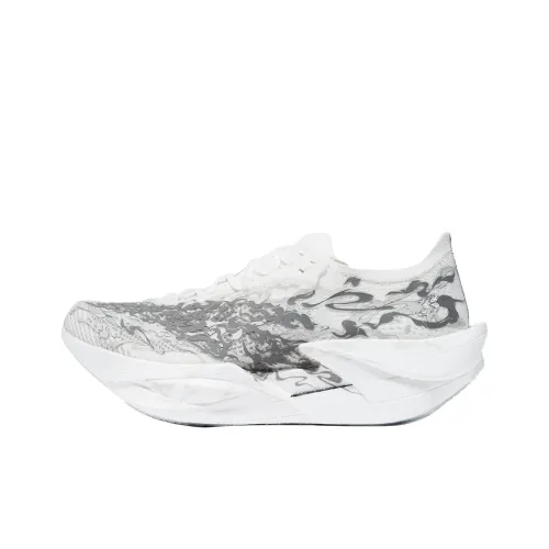 ANTA C202 6,0 PRO Slip Устойчивый к истиранию Низкий Топ Гоночные Беговые кроссовки Мужские Белые