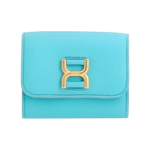 Chloe Marcie Телячья кожа с текстурой Кошелек Маленький Женский Синий