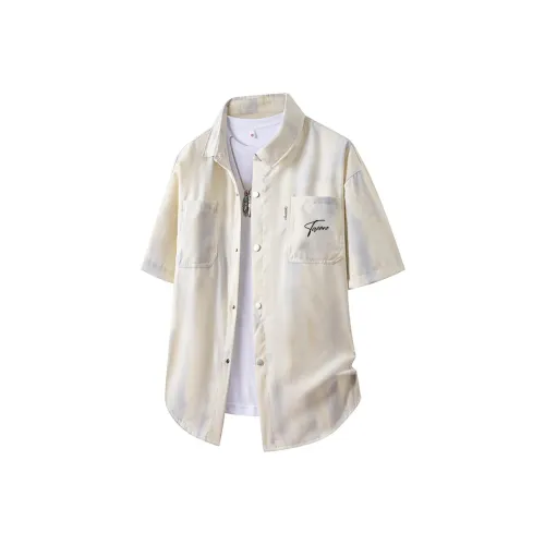 TUCANO Пудрово-голубой Унисекс Рубашки