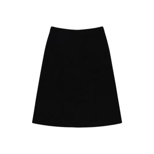 KIMHEKIM SS25 Шерсть Твид A Линия Midi Юбка Повседневный Длинный Юбка Женская