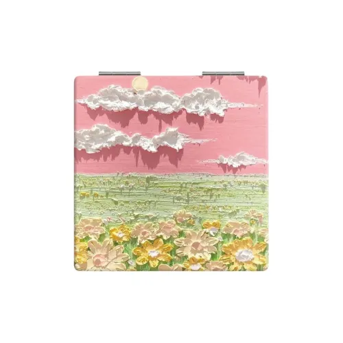 JIXUAN Масло Картины Зеркало для макияжа Креативное Сложное Зеркало Портативное Маленькое Дом и Спальня Компаньон