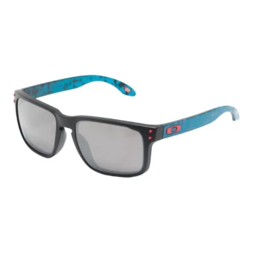 Oakley Текстильное волокно Прямоугольные Солнцезащитные очки Мужские Синие