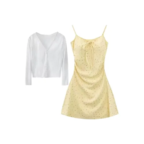 CANTALOVE Slip Платье Женское Желтое