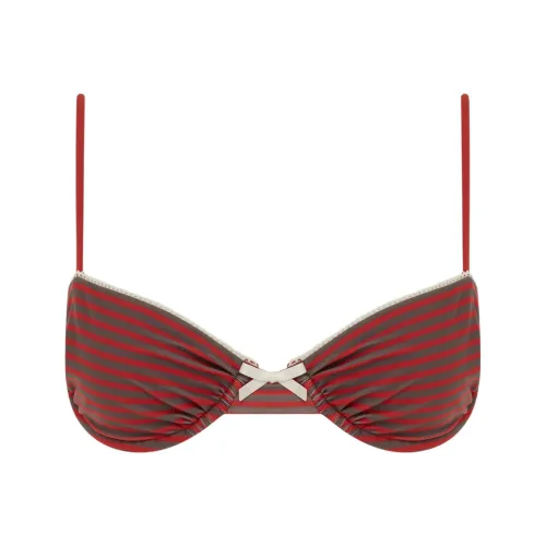 With Jean Красный Полосы Женские Бикини