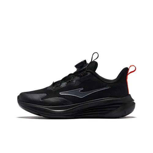 ERKE KIDS Беговые кроссовки Low Top Глубокий черный/Угольно-серый для школьников