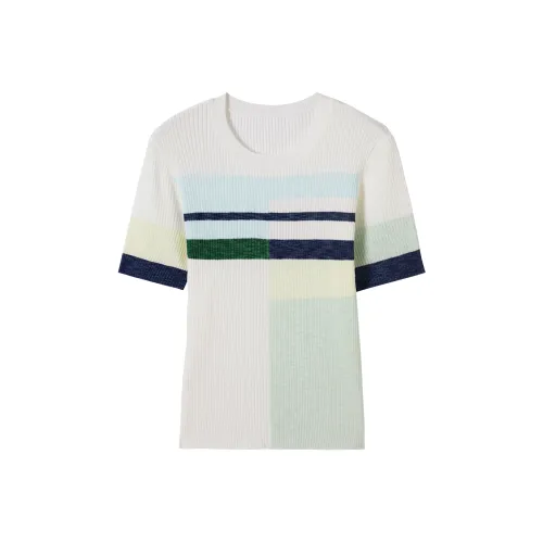 DIALOGUE Белое основание Синий Мята Женские Трикотаж