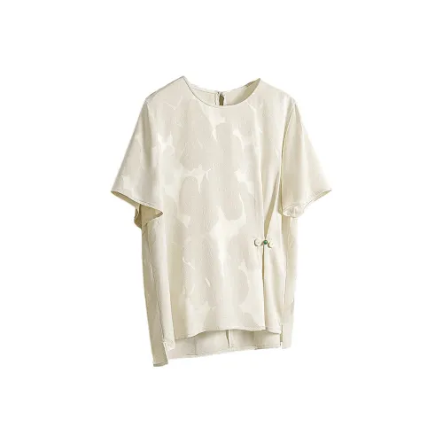 SIBAISHE Абрикос Женские Рубашки