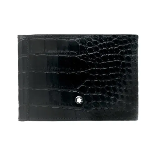 MONTBLANC Meisterstuck Кожа Кошелек Мужской Черный