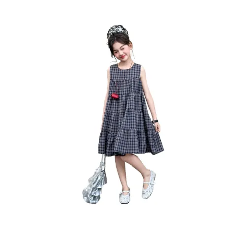 Mu Anmu Темно-синий Kids Платья