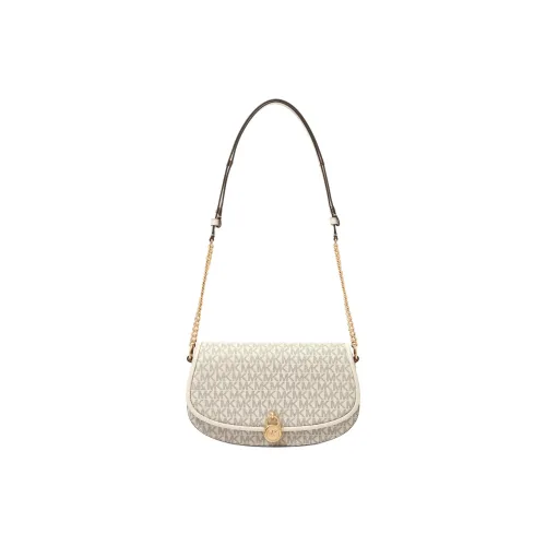 MICHAEL KORS Mila Artificial Leather Crossbody Bag Medium Women's Vanilla White