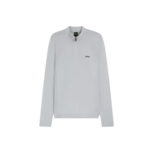 Hugo Boss Светло-серый Мужской Свитшот