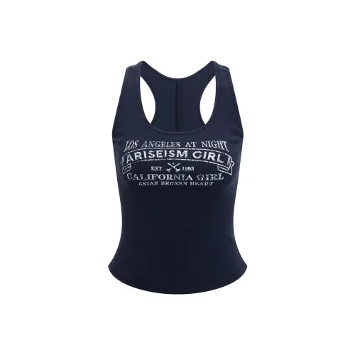 Ariseism Printed Буква V Воротник Топ на бретелях для Женщин Летний Горячий Девушка Облегающий крой Топ Женский