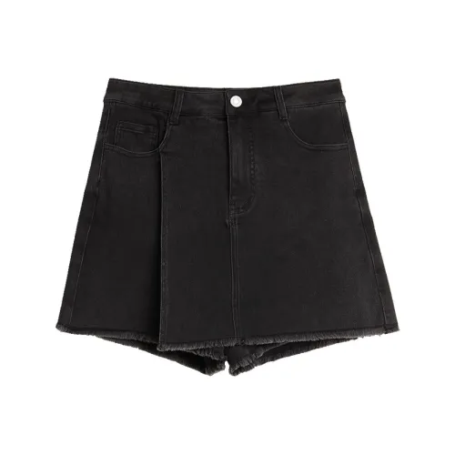 Elle Деним черные женские джинсовые шорты