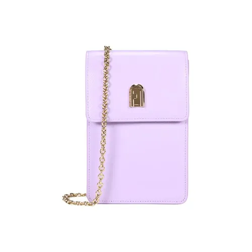 Furla 1927 Collection Чехол для телефона из кожи сумка через плечо мини женский фиолетовый