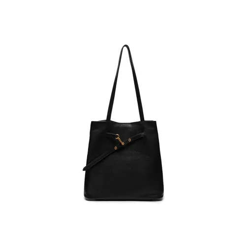 SUPERMERCY Xiyu Series Лицевая коровья кожа Портативный Подмышечный Сумка на плечо Тоут Сумка-хобо Большой Женские Чернильно-черный