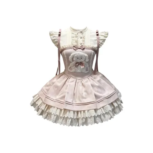 BIFH Розовое Женское Лолита Платье