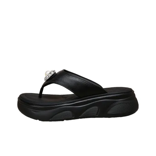 Forest Princess Устойчивые к истиранию Шлепанцы Женские Черные