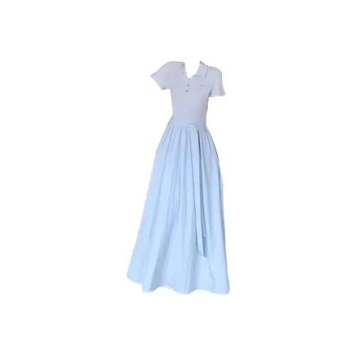 POPO.INFO Короткое платье с короткими рукавами женское