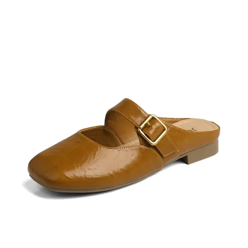 JOSINY Резиновая подошва тихий противоотражающий запах устойчивый к скольжению быстросохнущий домашние тапочки женские коричневый