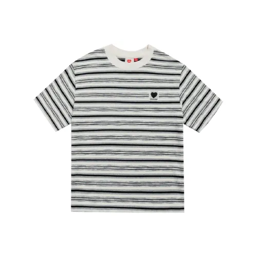 Checkitout Длинный Stream Абрикос/Фотиния Серый/Черный Женские T-рубашки