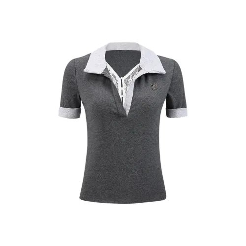 DGOLD Темно-серый Женские Поло