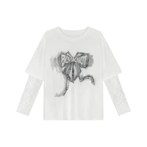 EMDPN Длинный рукав Т-рубашка Женская