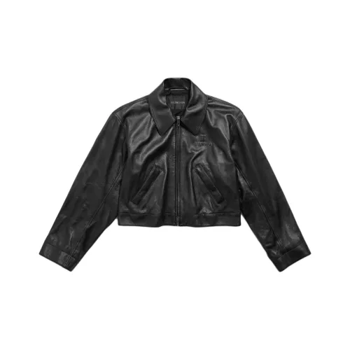 Balenciaga Кожа Куртка Стандартная Подкладка Женская